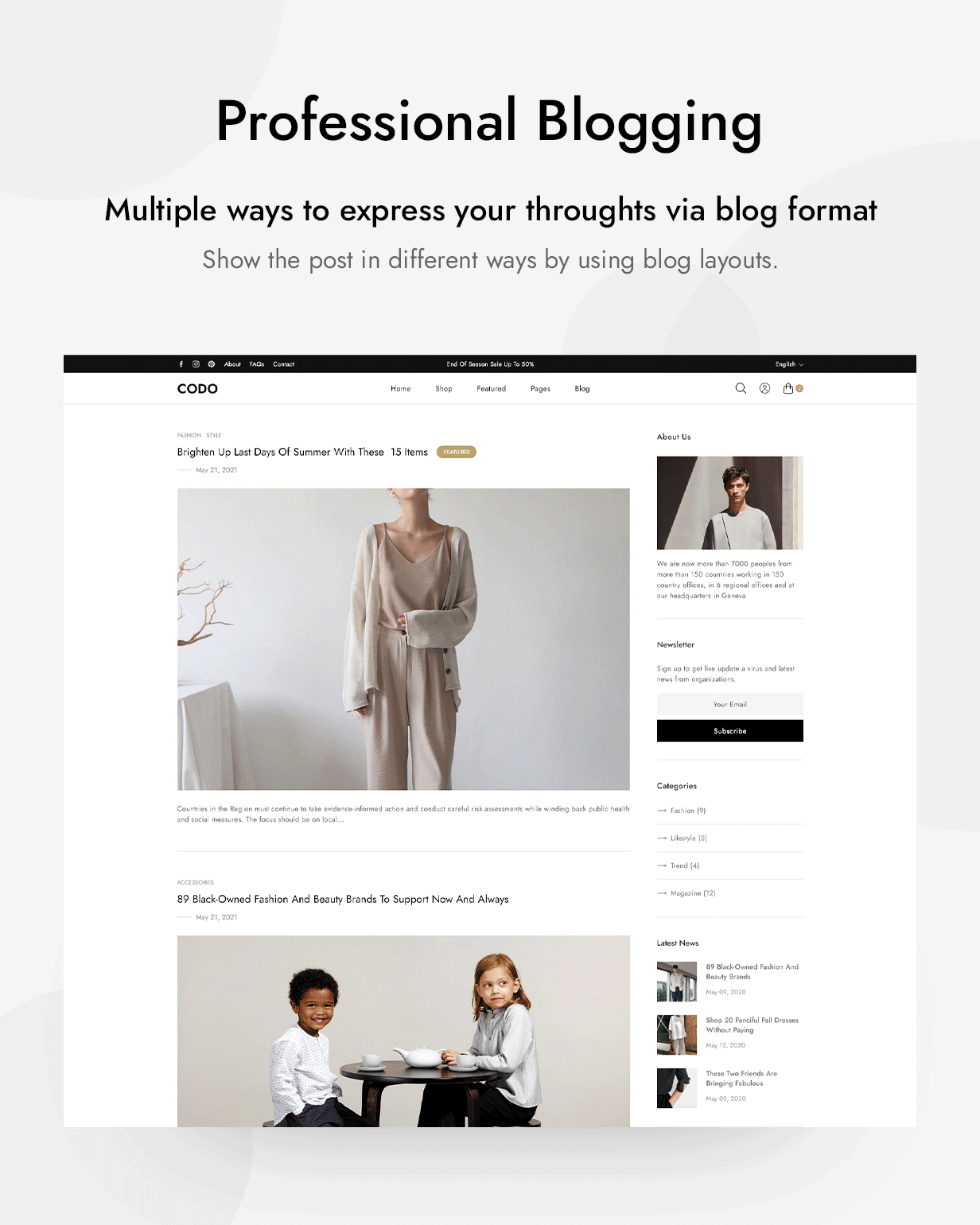 Codo - Chủ đề WooCommerce tối giản - 9