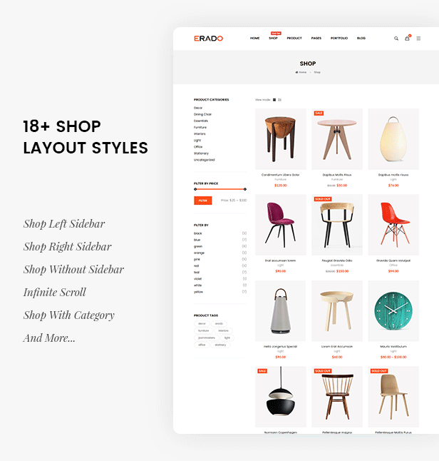 Erado | Giao diện WordPress thương mại điện tử
