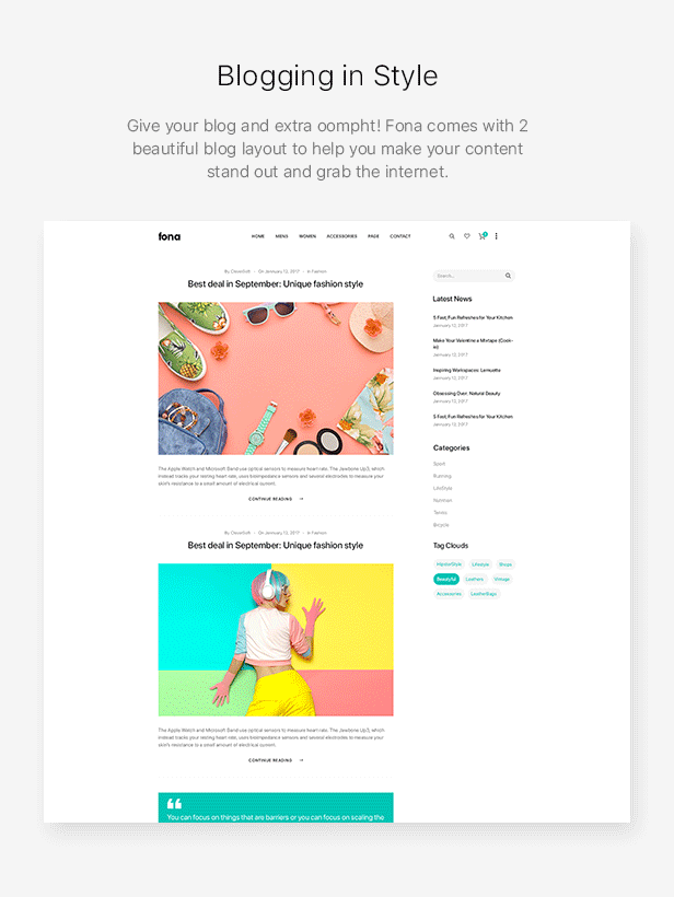 Fona - Responsive Elementor WooCommerce Theme - 16