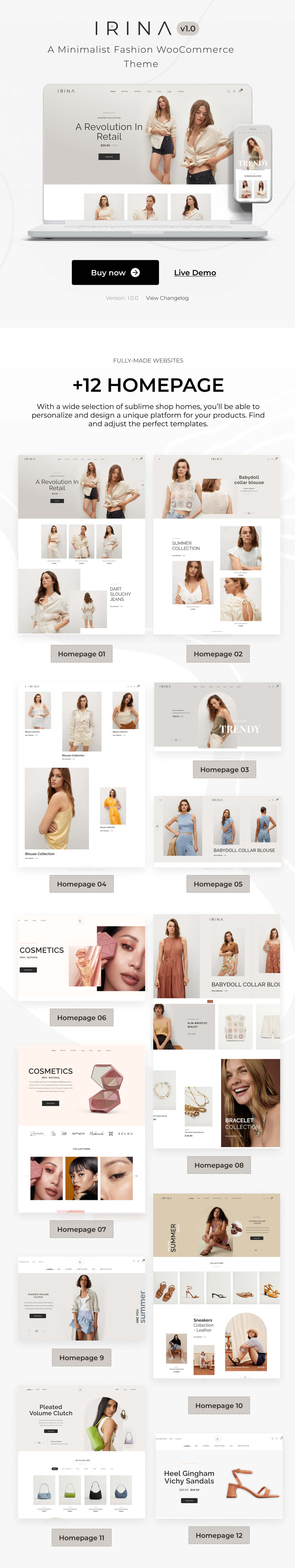 IRINA - Elementor WooCommerce Theme - 3