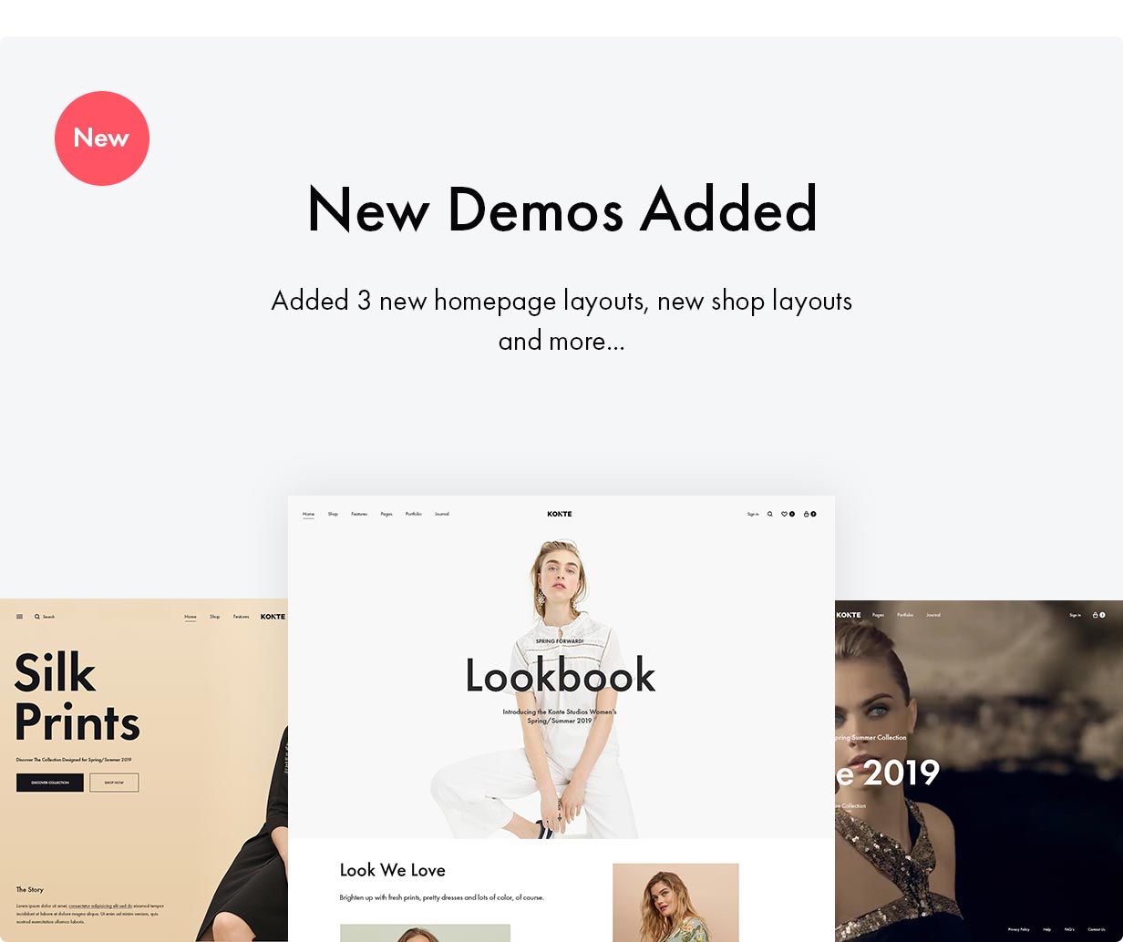 Chủ đề Konte WooCommerce - Bản demo mới được thêm vào trong phiên bản 2.0