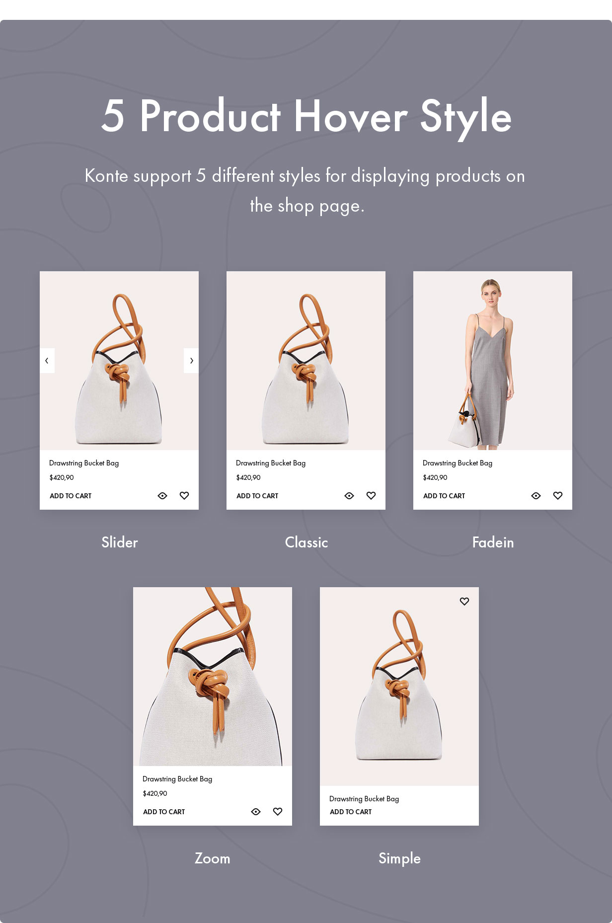 Chủ đề Konte WooCommerce - Bố cục trang cửa hàng