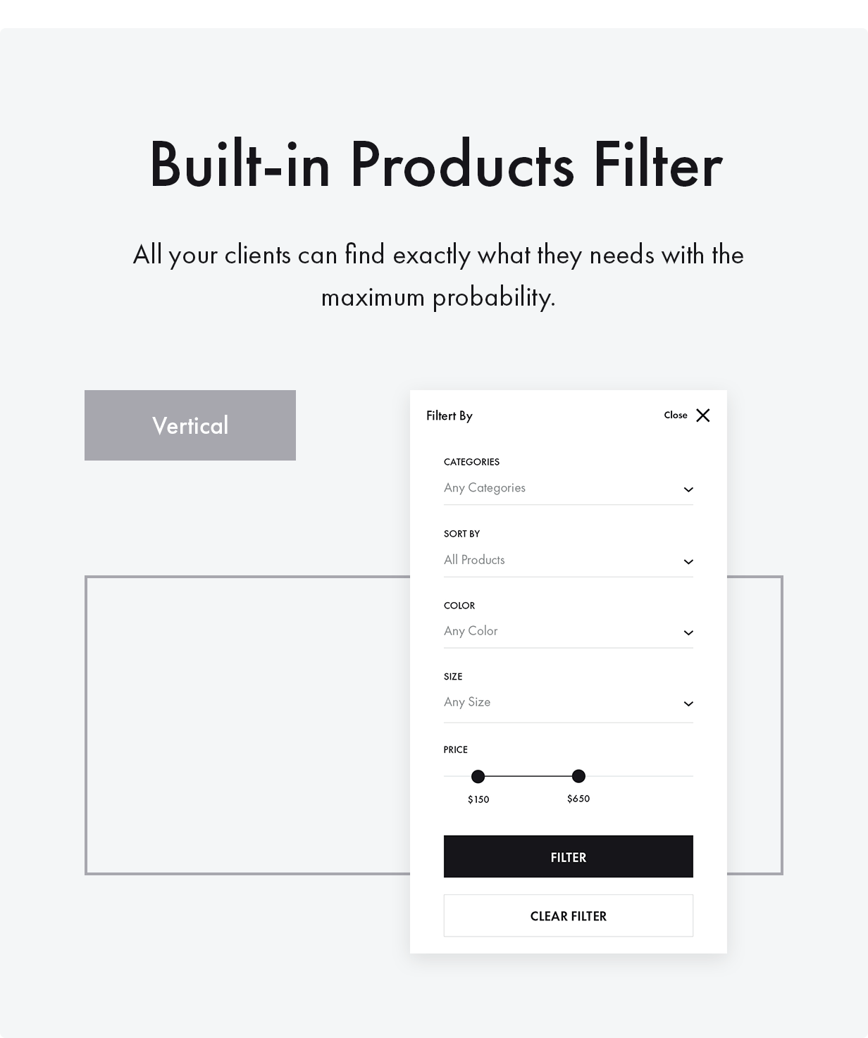 Chủ đề Konte WooCommerce - Bộ lọc WooCommerce