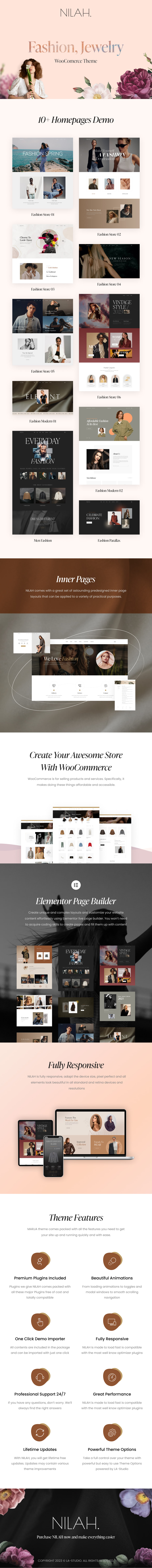 Nilah - Chủ đề WooCommerce về thời trang, trang sức