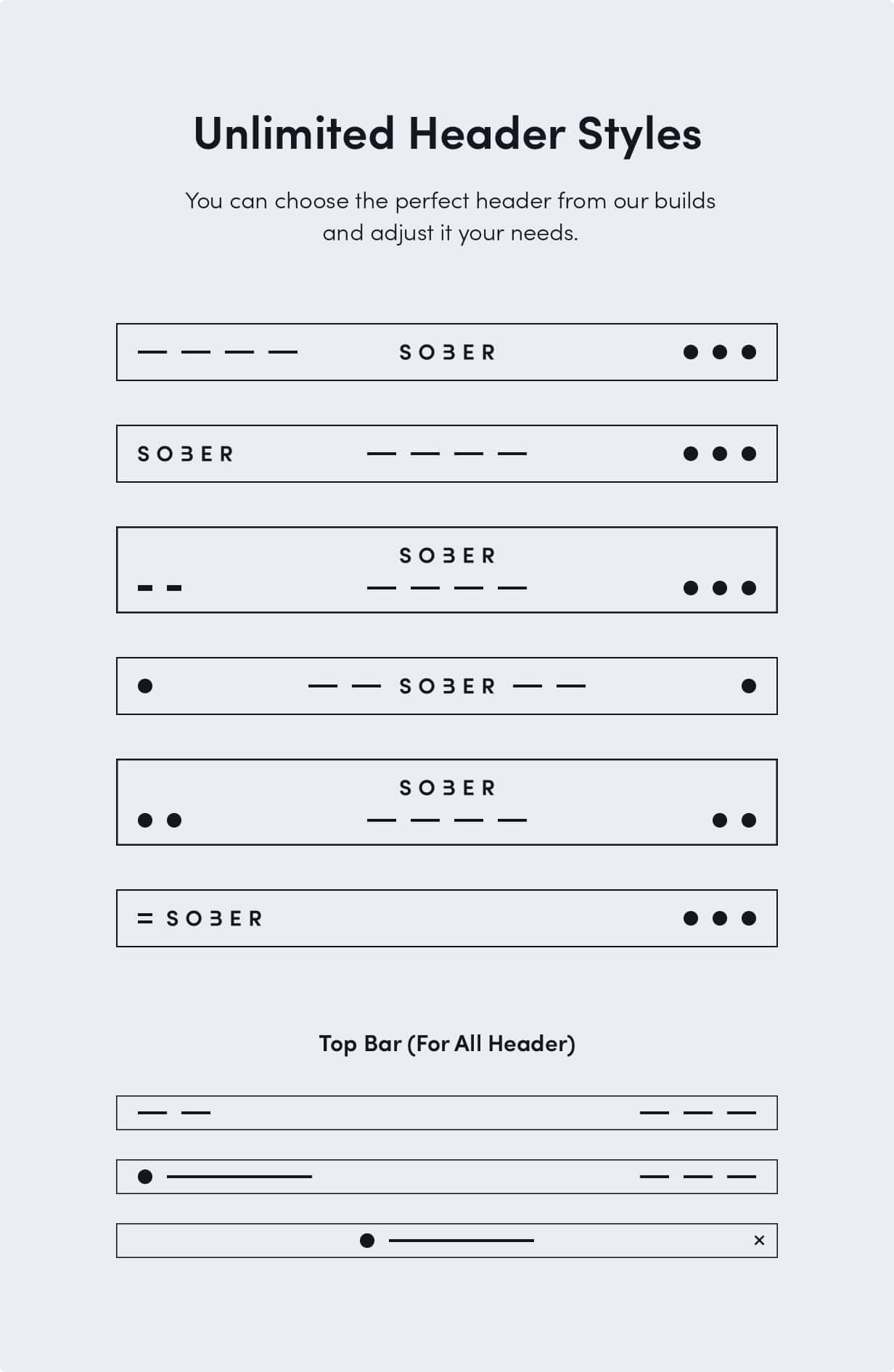 Bố cục tiêu đề chủ đề WordPress của Sober