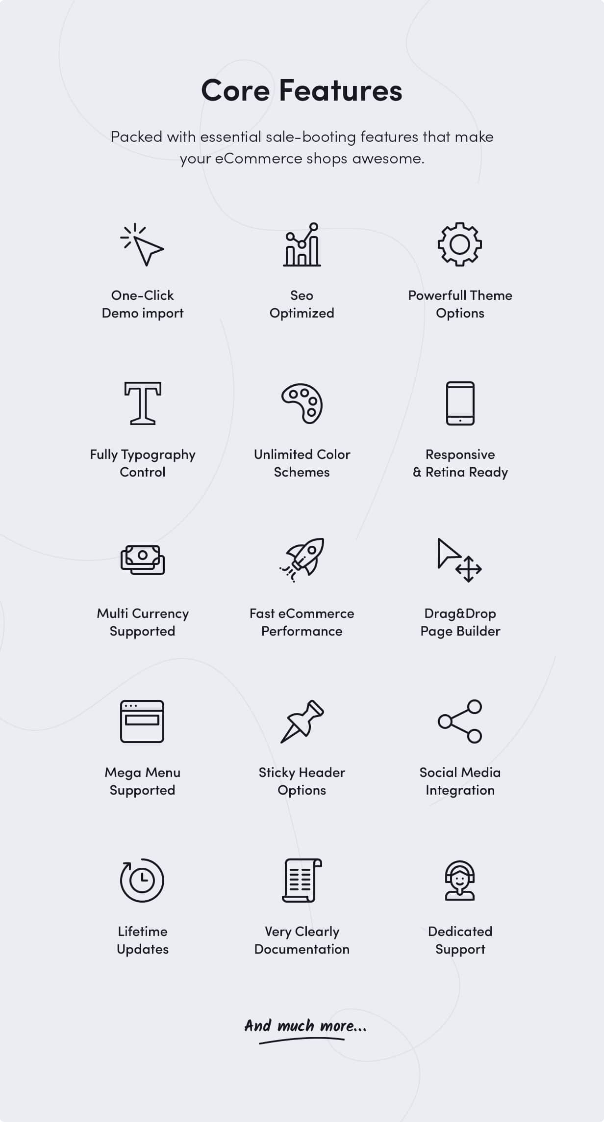 Các tính năng cốt lõi của chủ đề WordPress Sober