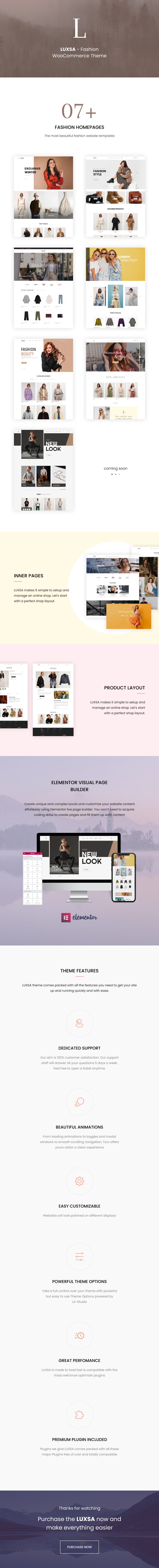 LUXSA - Chủ đề WooCommerce thời trang