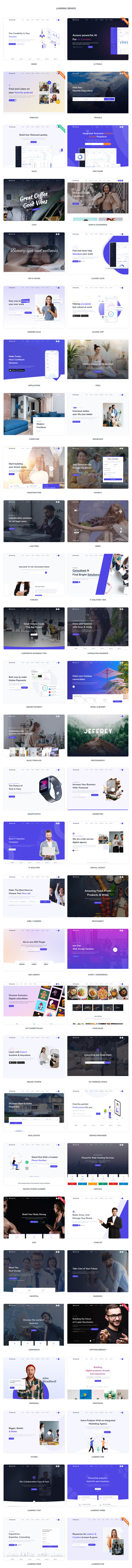 Techwind - Multipurpose Landing Page WordPress Theme - 4