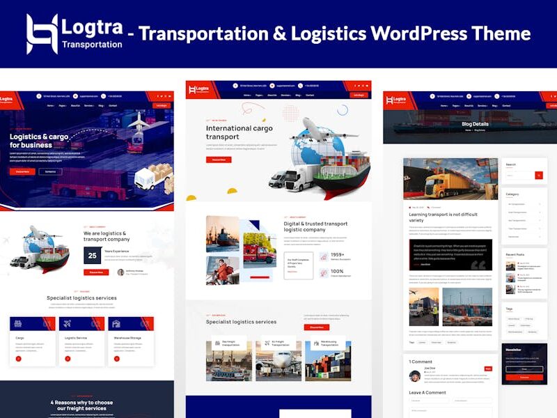 Logtra - Transportation & Logistics WordPress