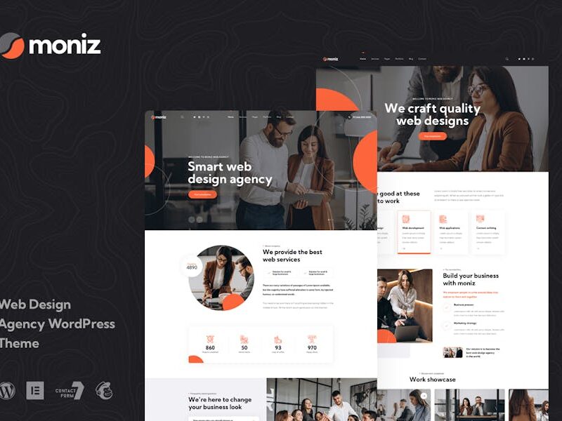 Moniz - Web Design Agency WordPress Theme