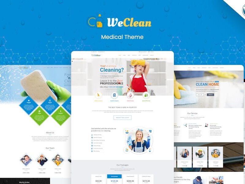 We Clean - Cleaning WordPress