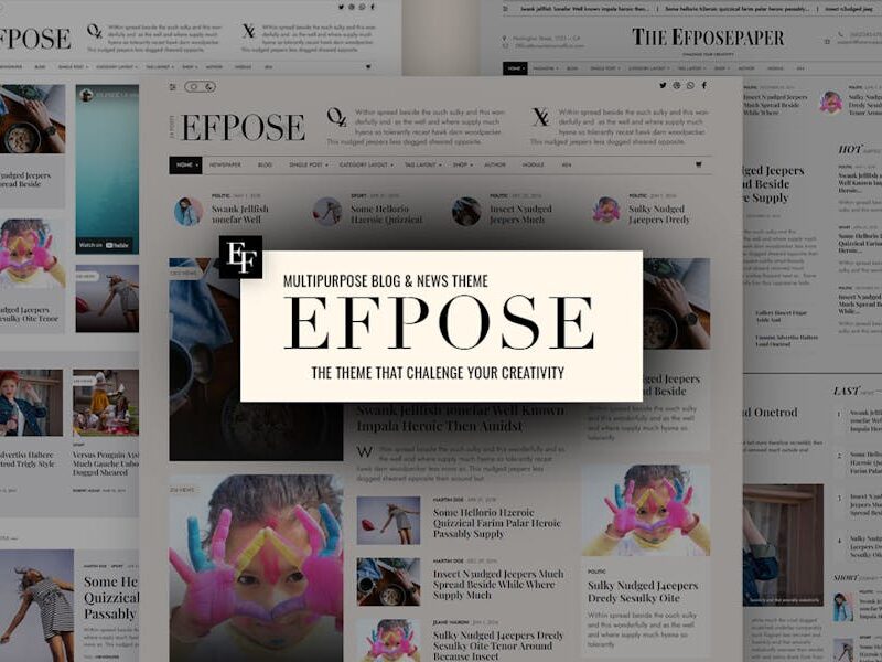 Efpose – Multipurpose Blog and Newspaper Theme