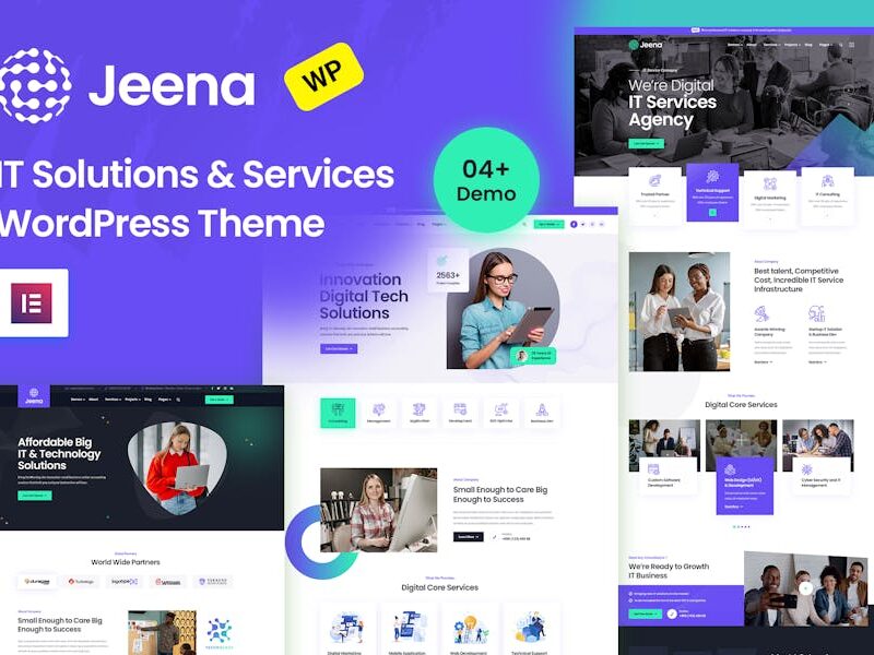 Jeena | IT Solutions & Technology  WordPress Theme