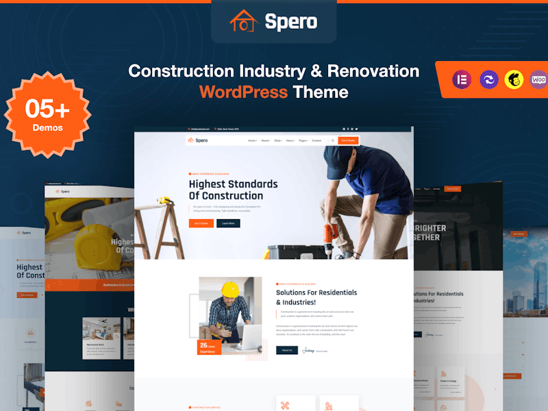 Spero - Construction Industry WordPress Theme