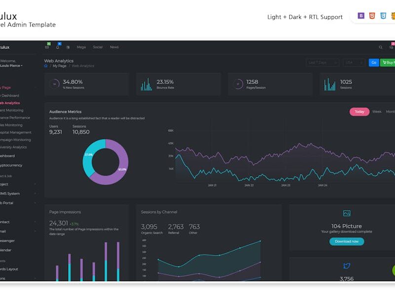 Oculux - Laravel Admin Template