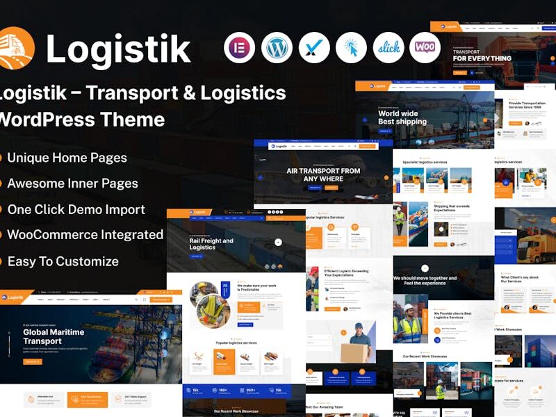 Logistik – Transport & Logistics WordPress Theme