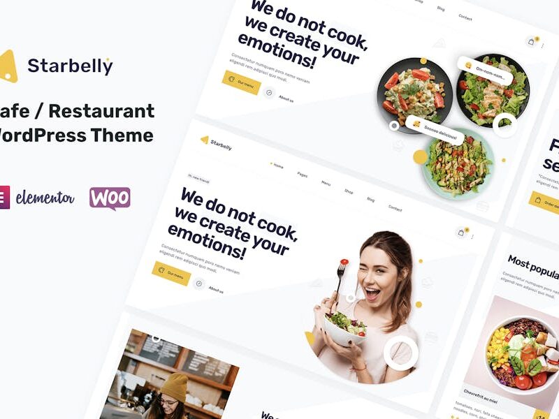 Starbelly - Restaurant & Cafe WordPress Theme