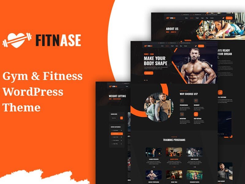Fitnase - Gym And Fitness WordPress Theme