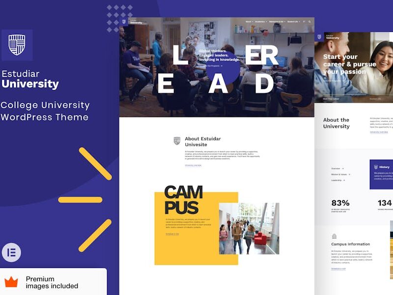 Estudiar - College University Elementor Pro Theme