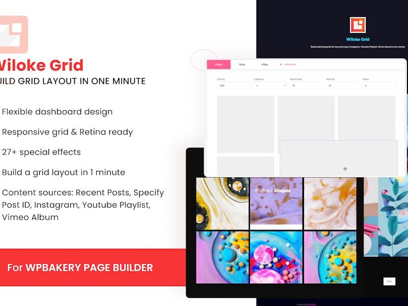 Wiloke Grid - For WPBakery Page Builder