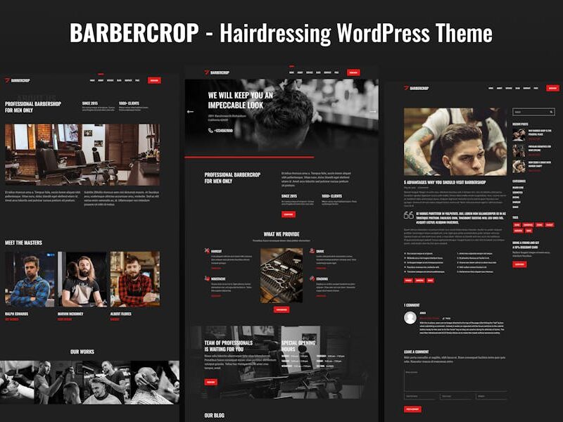 Barbercrop – Hairdressing WordPress Theme