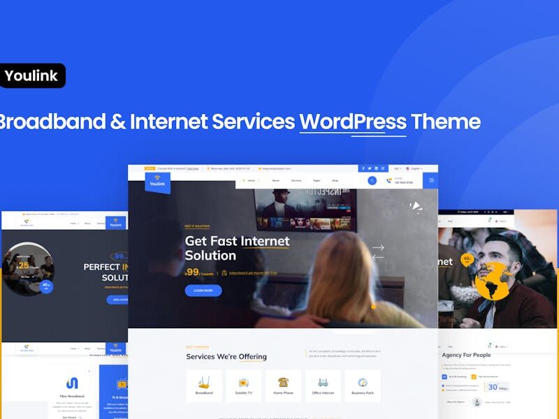 Youlink - Broadband & Internet WordPress Theme