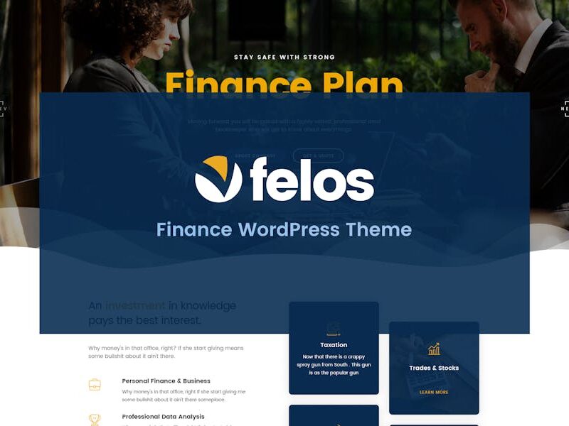 Felos - Finance WordPress Theme