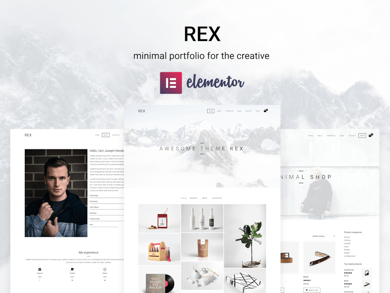 Rex - Minimal WordPress Portfolio Theme