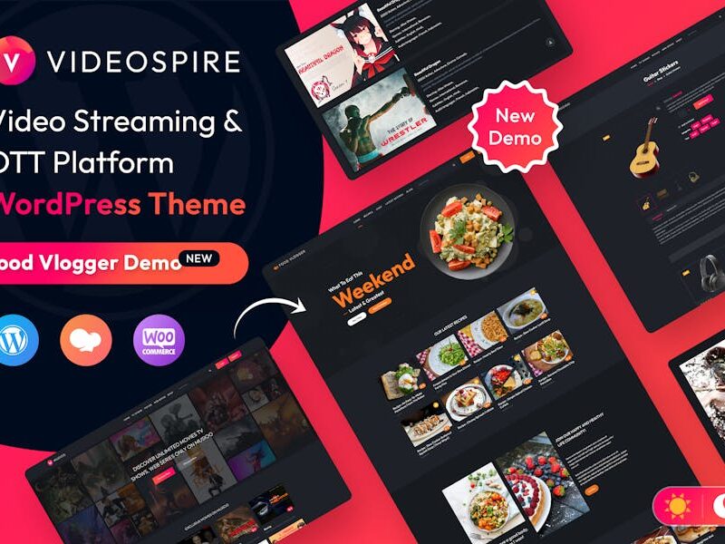 Videospire Blog/Vlog Streaming WordPress Theme