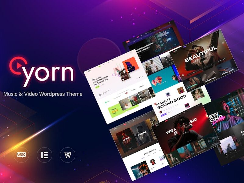 Yorn - Music & Video WordPress Theme