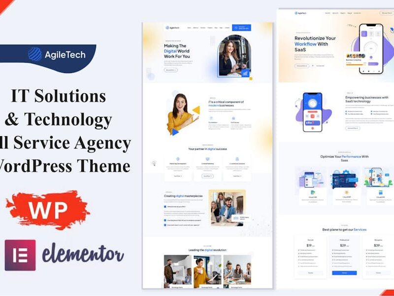 Agiletech -IT Solutions Service Wordpress Theme
