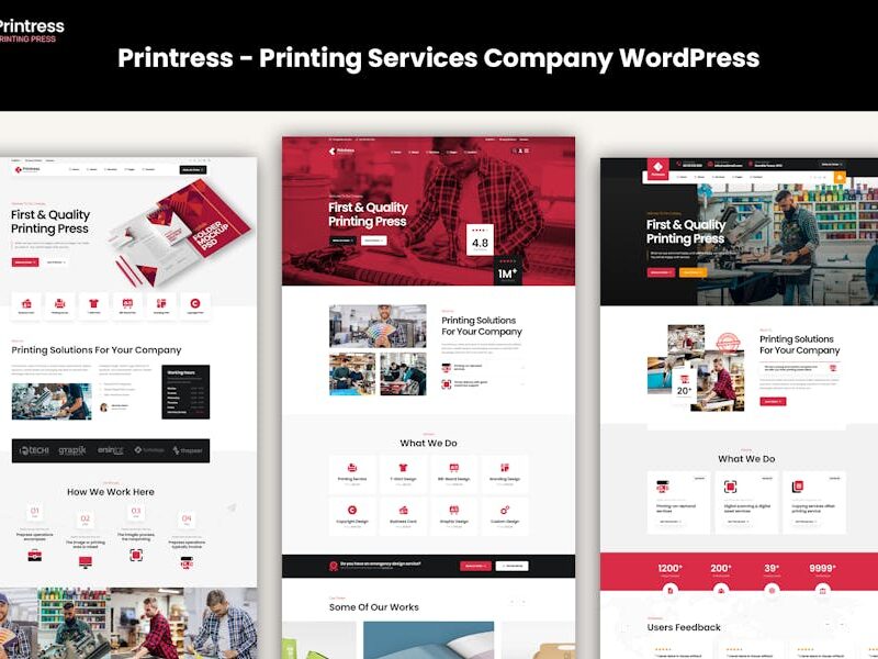 Printress - Printing Services Company WordPress