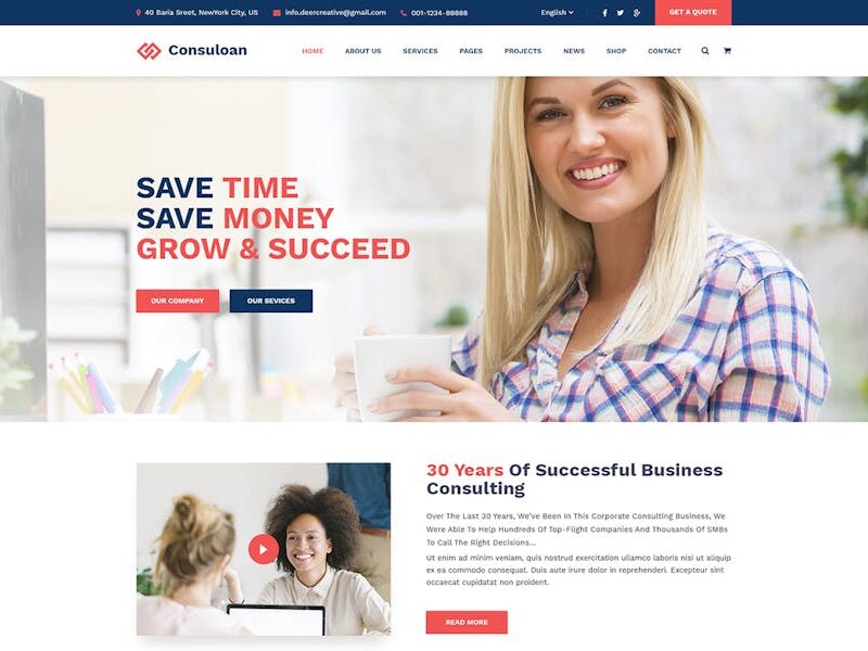 Consuloan | Multipurpose Consulting WordPress Them