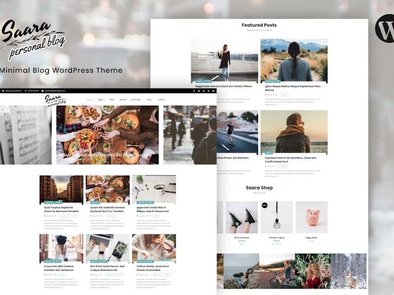 Saara - Minimal Blog WordPress Theme