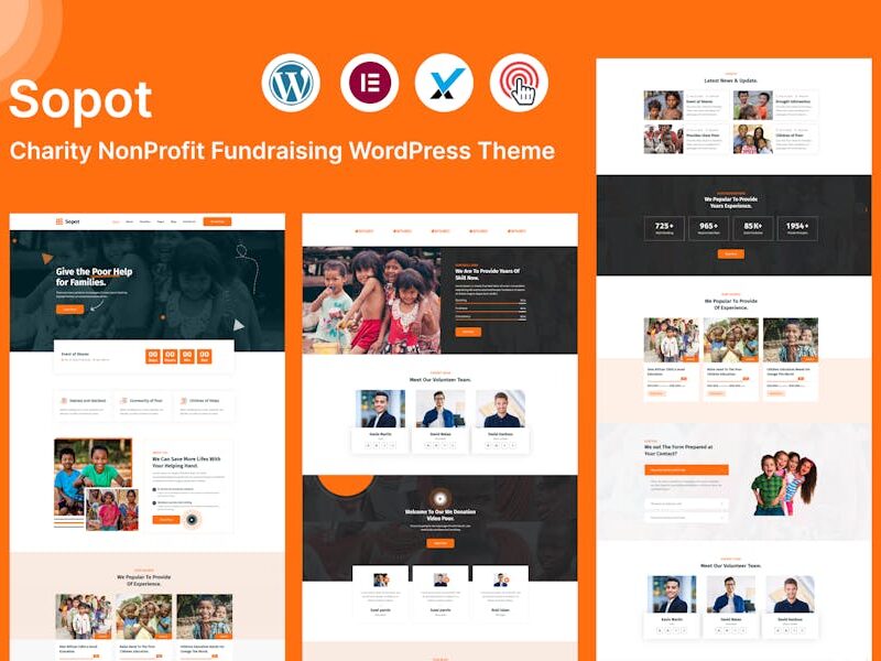 Sopot - Charity Fundraising WordPress Theme
