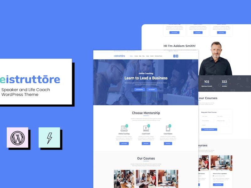 Eistruttore - Speaker/Life Coach WordPress Theme