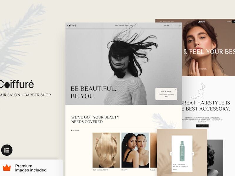 Coiffure - Hair Salon & Barber WordPress Theme