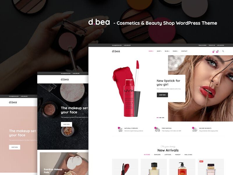 DBea - Cosmetics & Beauty Shop WordPress Theme