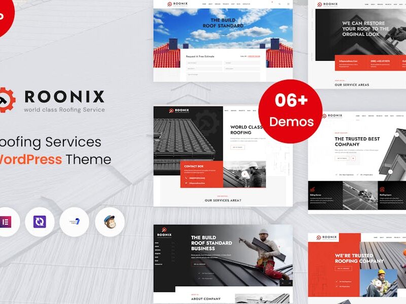 Roonix - Roofing Services WordPress Theme
