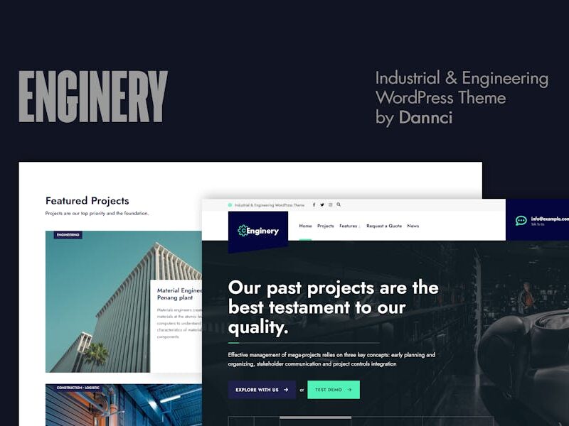 Enginery - Industrial & Engineering WP theme
