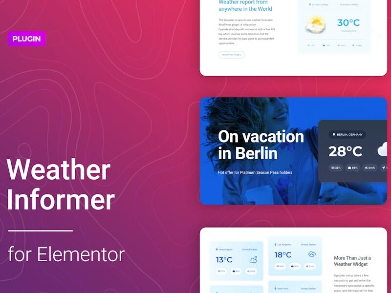 Weather for Elementor