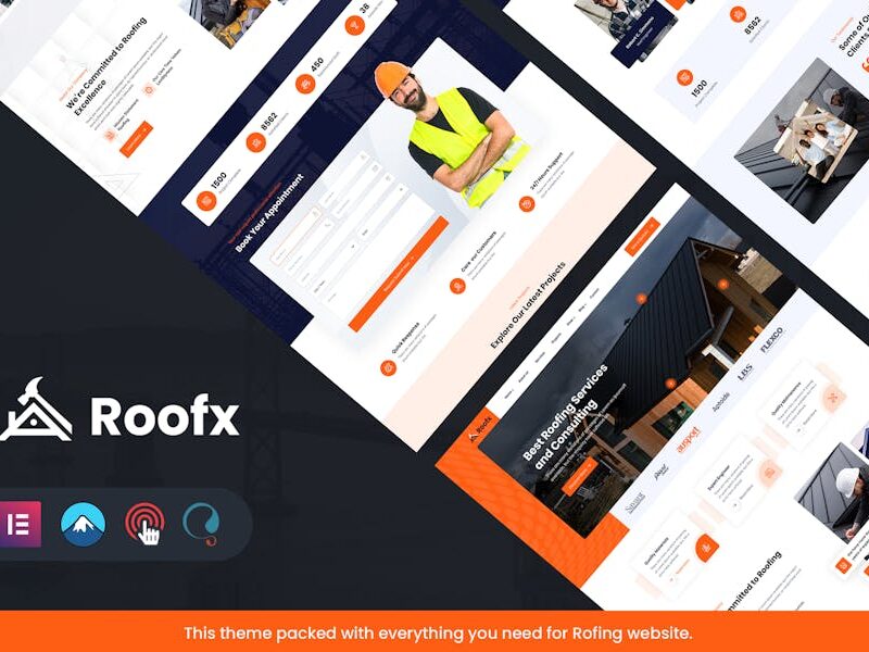 Roofx - Roofing Services WordPress Theme
