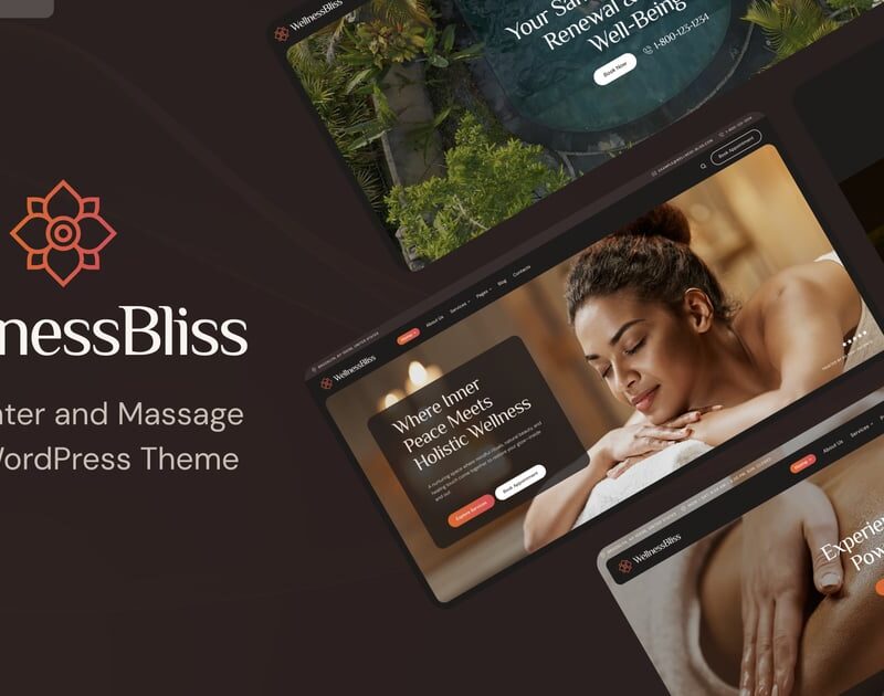 Wellness Bliss - Massage & Spa WordPress Theme