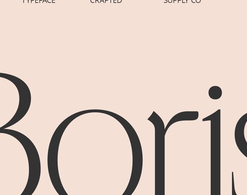 CS Boris – Elegant Font