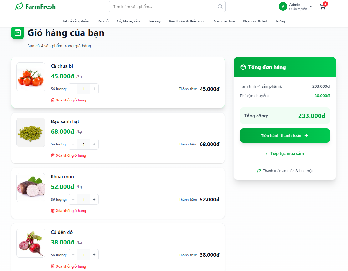 Full source code website cửa hàng bán thực phẩm có tích hợp chatbot sử dụng React + Nodejs (Full hỗ trợ cài đặt + báo cáo)