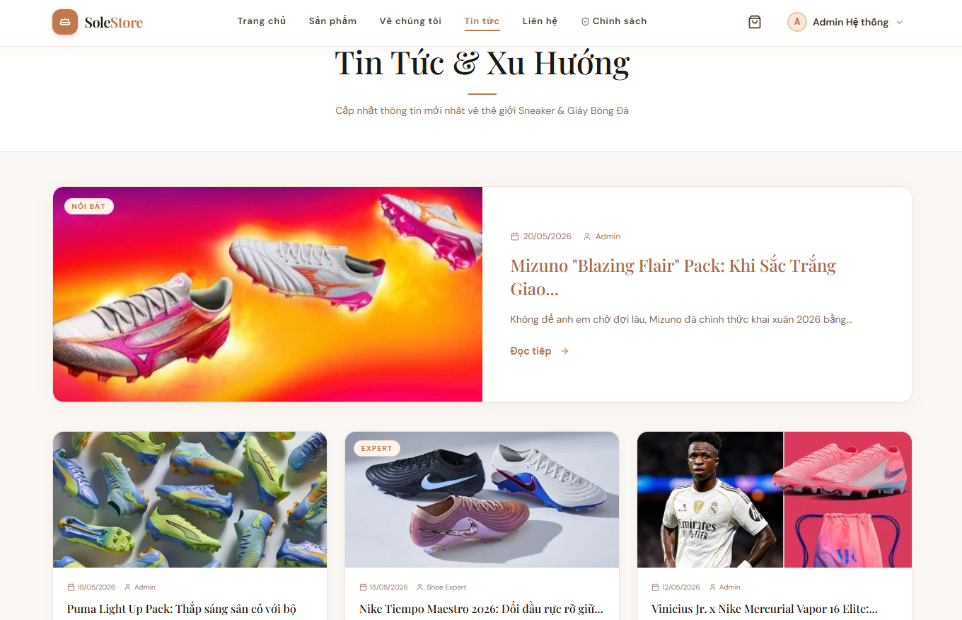 Source code Website bán giày bóng đá bằng Reactjs + Nodejs (Full hỗ trợ cài đặt)