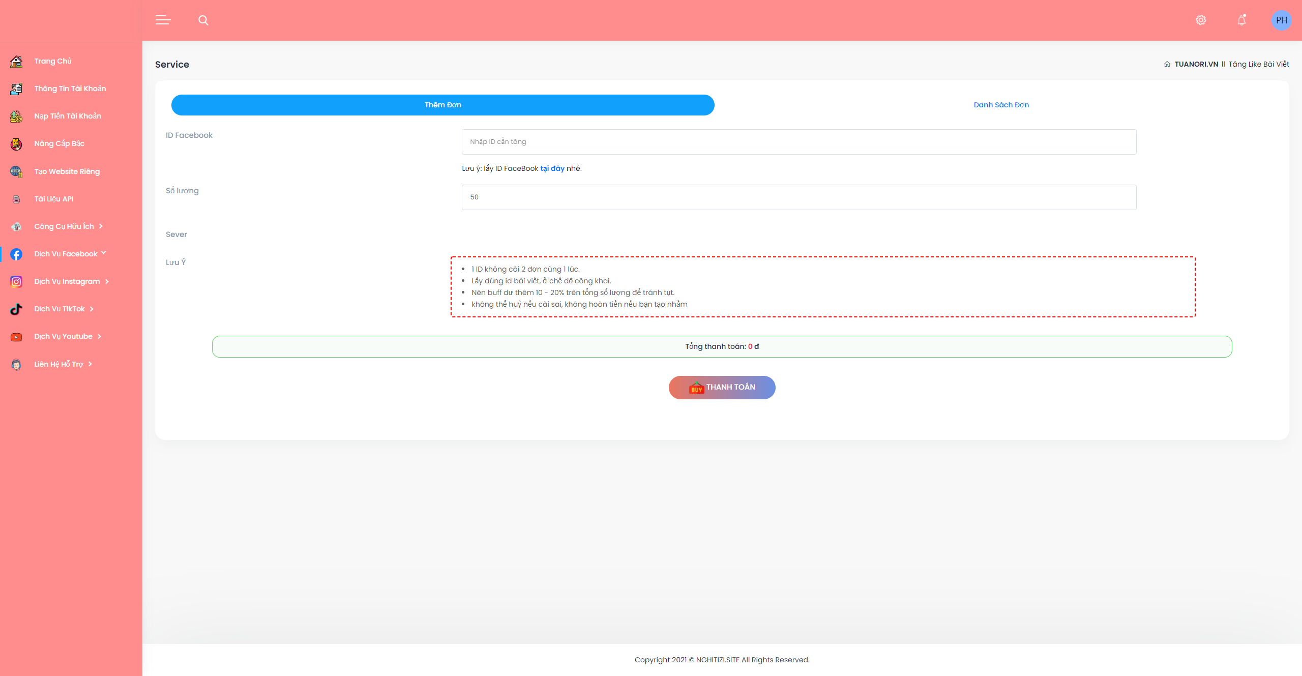 Code dvfb, có kết nối api auto sub, auto momo, bank, giá rẻ
