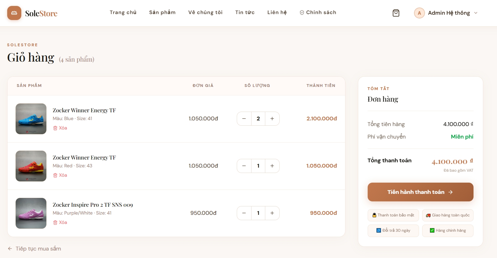 Source code Website bán giày bóng đá bằng Reactjs + Nodejs (Full hỗ trợ cài đặt)