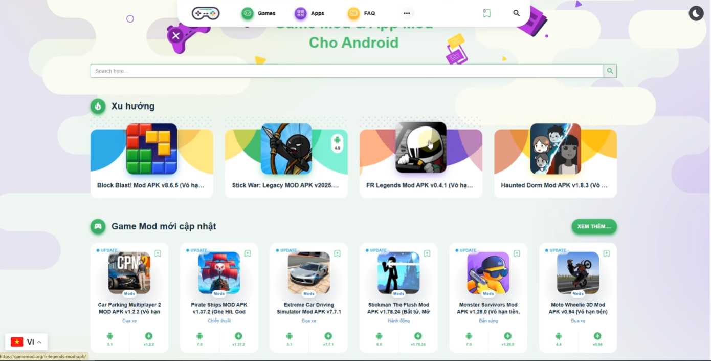 Web Chia Sẻ Game, APP MOD Giống GOCMOD.COM | Full Code Miễn Phí, Bản Gốc 2Triệu