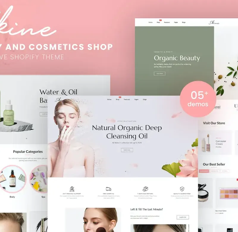 Skine - Beauty & Cosmetics Shop Shopify Theme